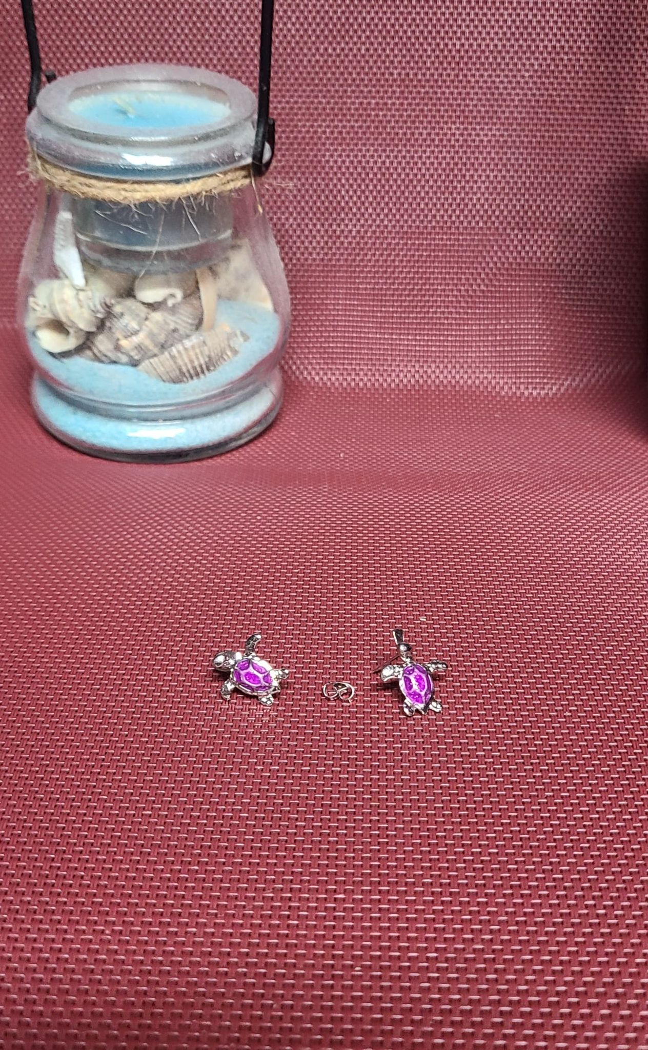 Purple Turtle earrings